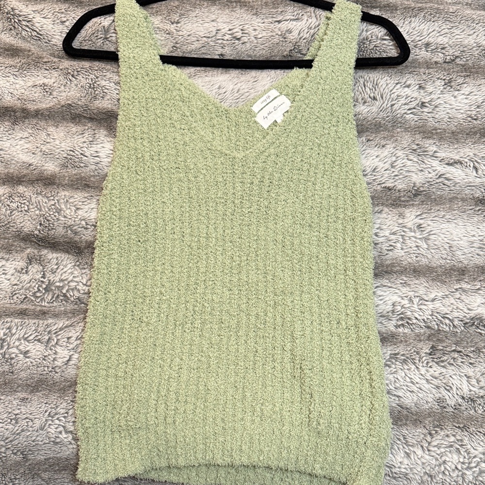 Green Knit Women's Top